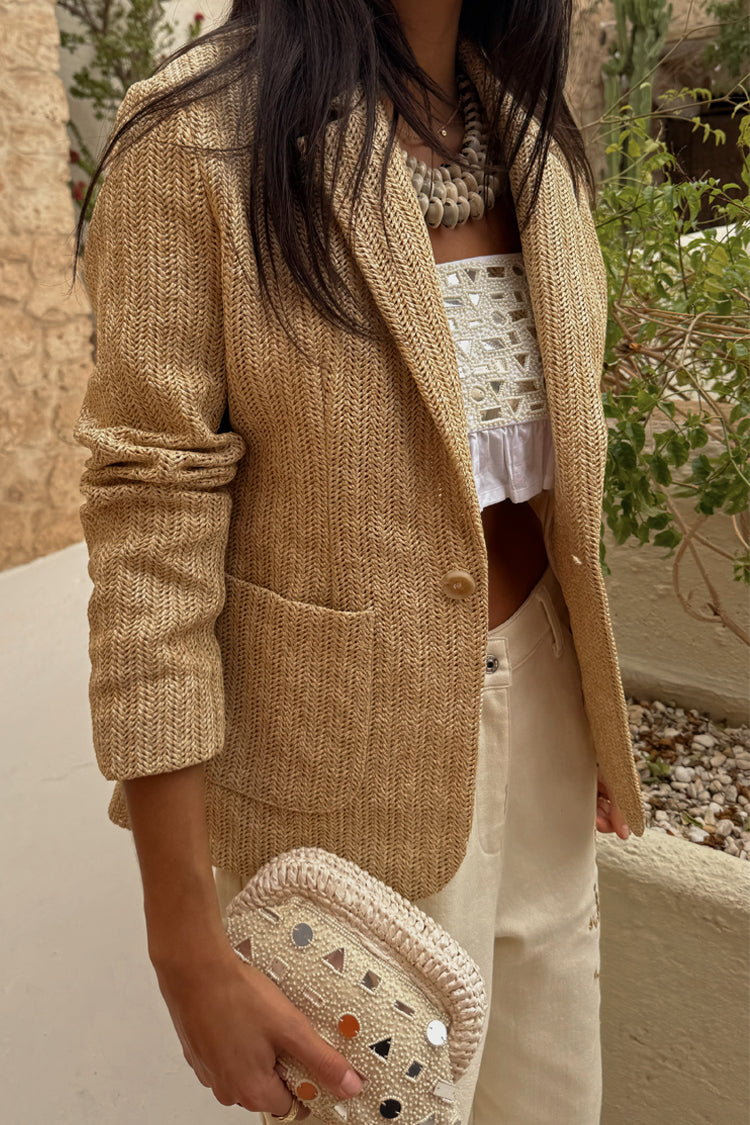 Raffia Spencer Blazer、mySite、solidvoid