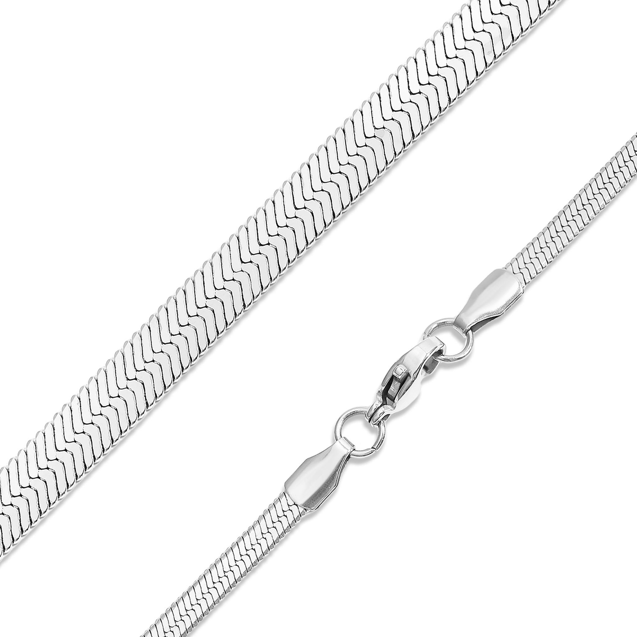 Stainless Steel Herringbone Chain Necklace / CHN9770、mySite、dreamappss