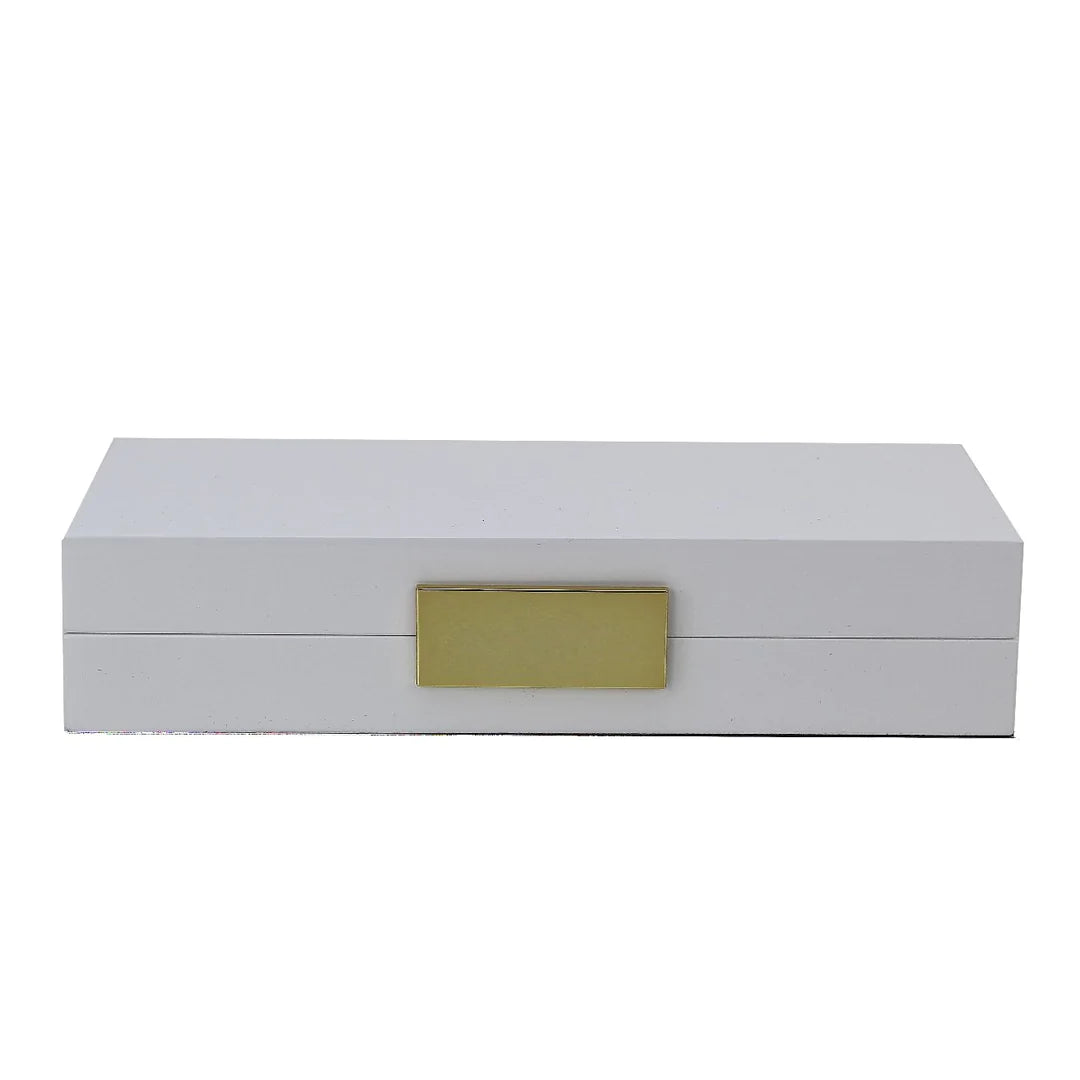  White Lacquer Jewelry Box With Gold Clasp、mySite、elrpsem3k