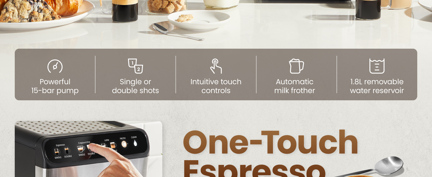 One touch espresso