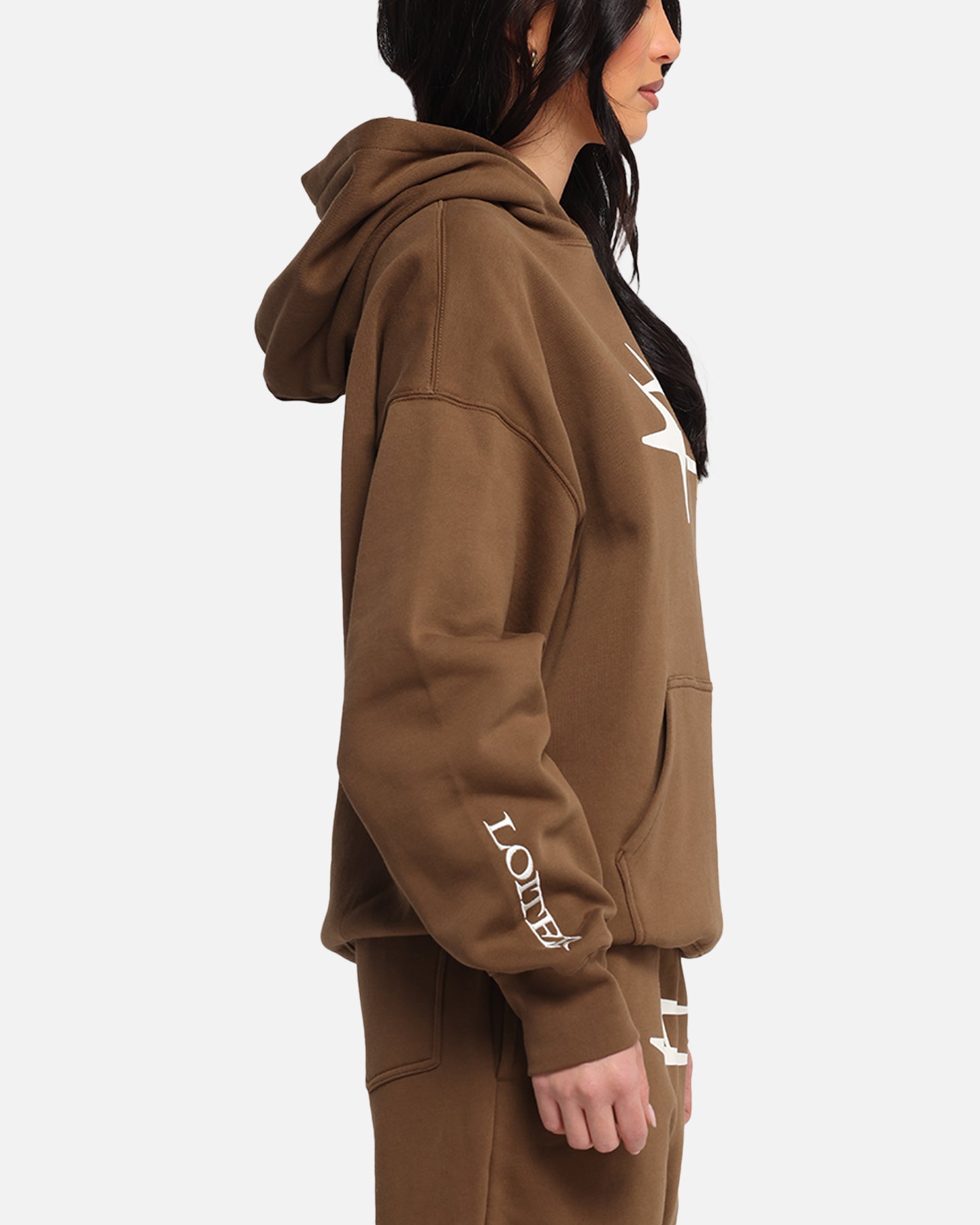 Loiter Hybrid Premium Hoodie Brown、mySite、zt4zffjzw