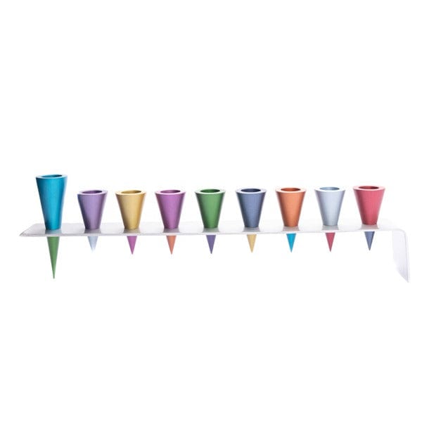 Cone Menorah by Yair Emanuel - Multicolored、mySite、topwebapps