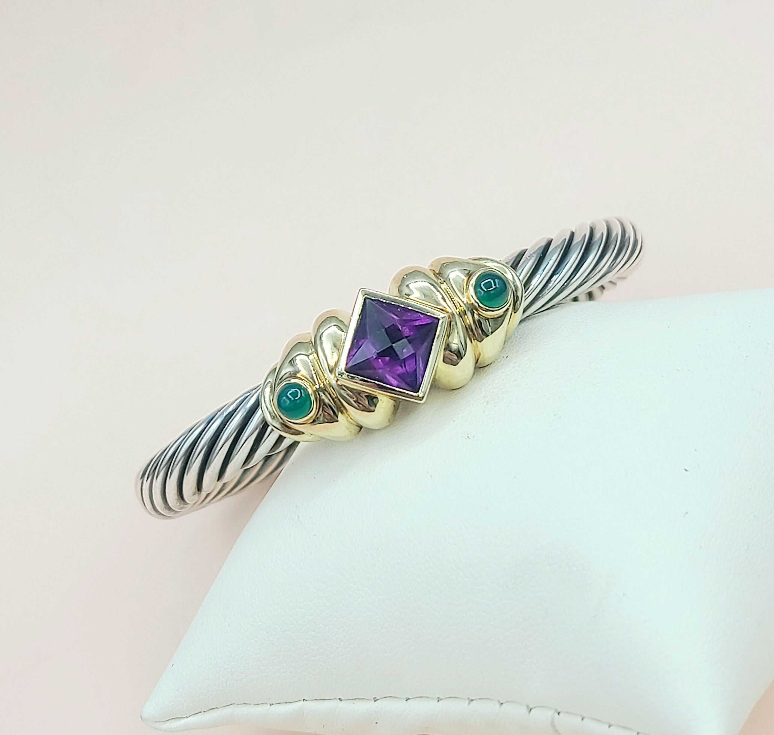 David Yurman Renaissance Bracelet 7mm Amethyst & Onyx、mySite、hinf8tx79