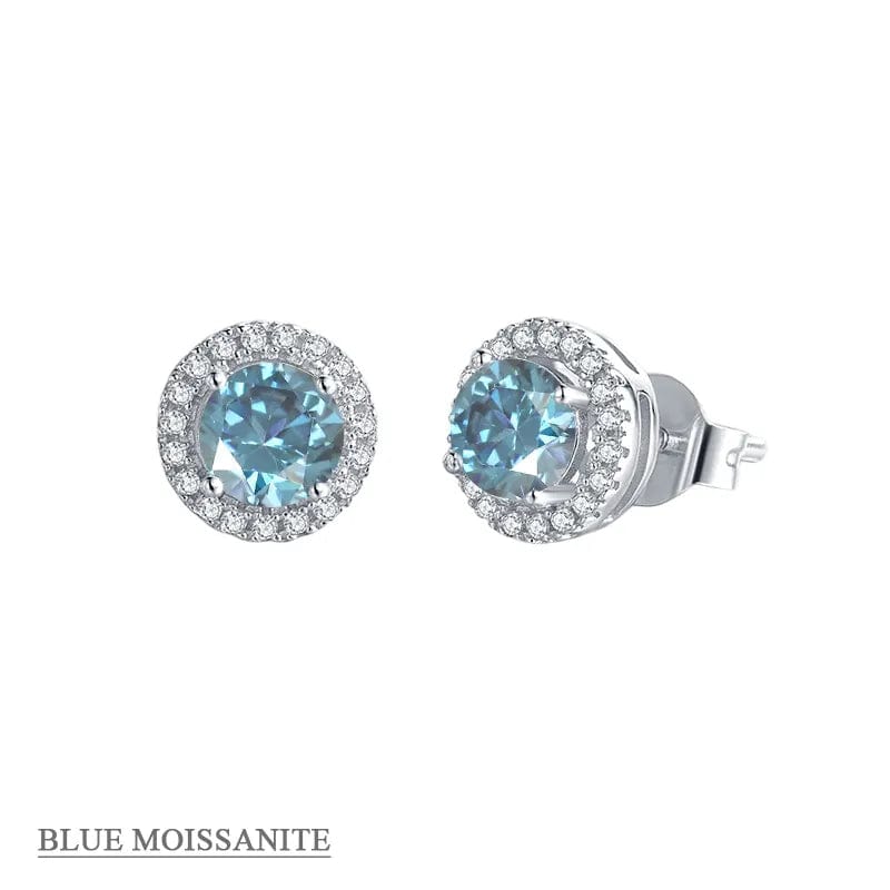 Moissanite Halo Jewelry 1ct Center Stone, 925 Sterling Silver Colors Available!、mySite、g9winljtr