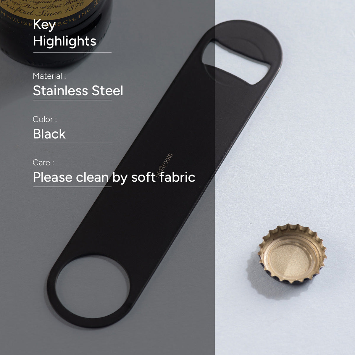 Stainless Steel Bottle Opener | Black、mySite、camillekostekn