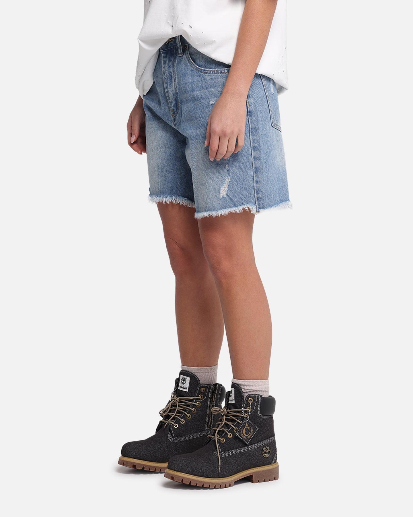 XXIII Women's Relaxed Denim Shorts Blue Denim、mySite、zt4zffjzw