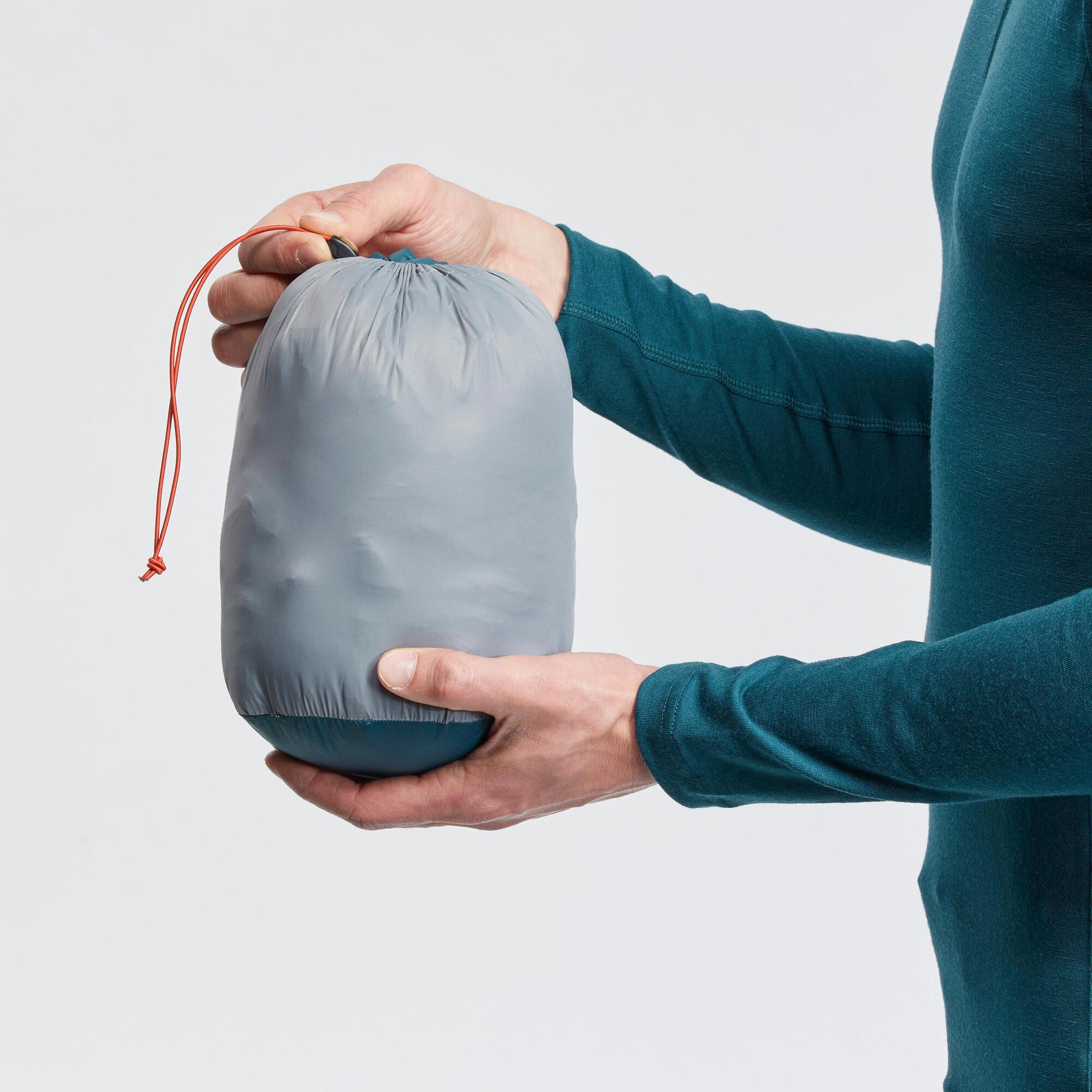 Forclaz Men's mountain and Backpacking padded and hooded jacket - MT500 14°F