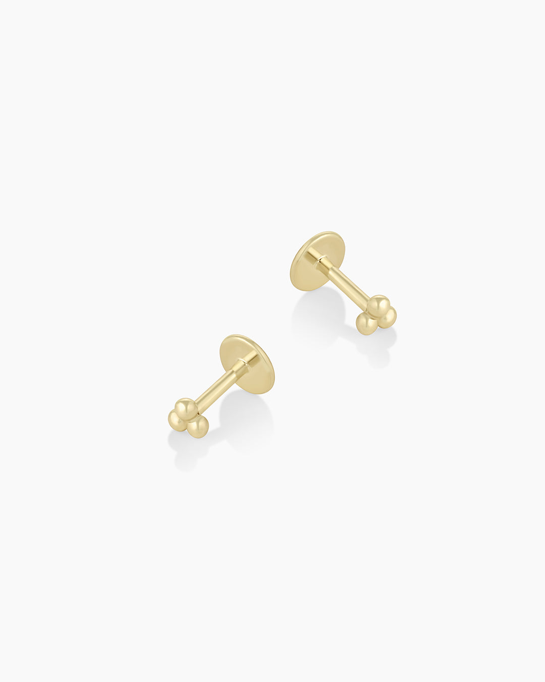 14k Gold Trio Flat Back Studs、mySite、hinf8tx79