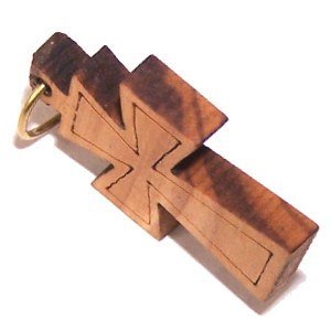  Maltese Olive wood Cross Laser pendant (6cm or 2.36 long )、mySite、elrpsem3k