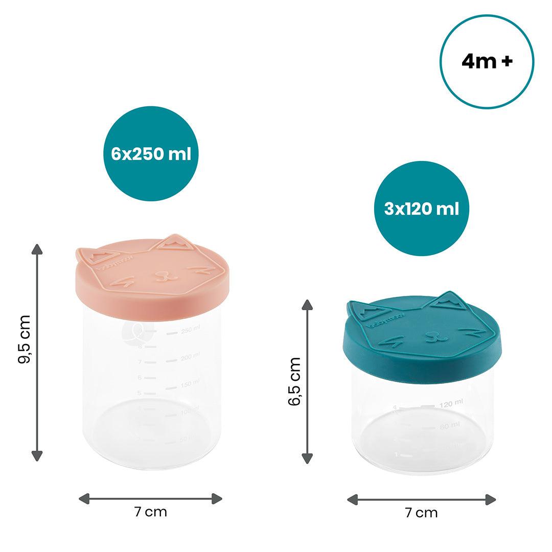  babymoov Isy Bowls Glass Babybols 6x 250ml + 3x 120ml - 9 Pack、mySite、merchandisen