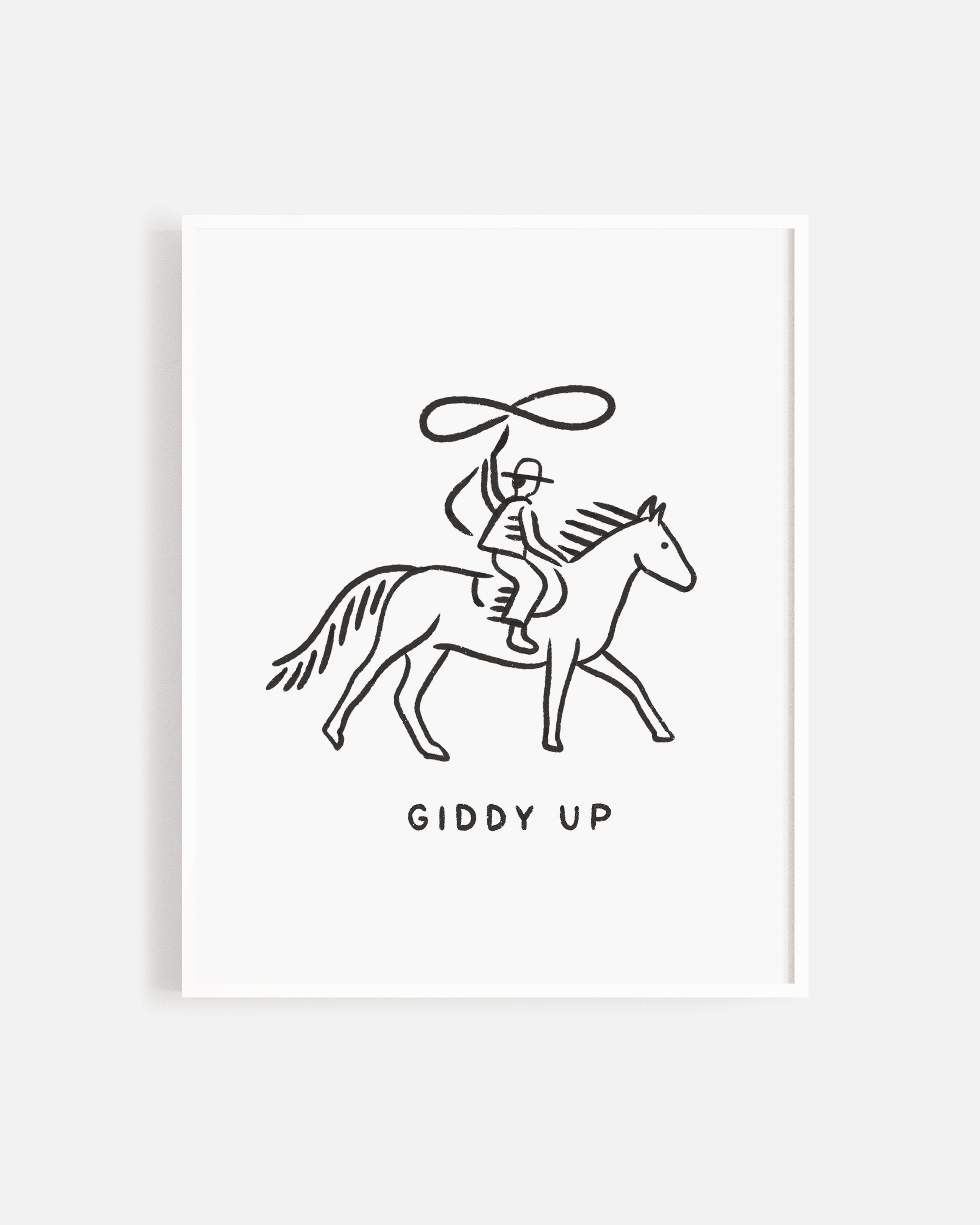  Art Print || Giddy Up、mySite、layawaytickets
