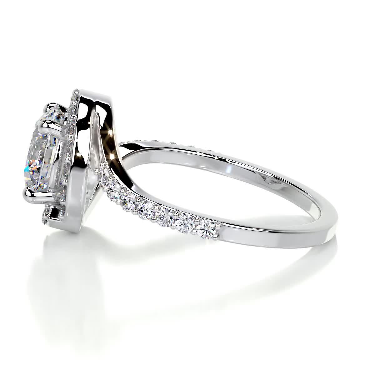 Stella Moissanite & Diamond Ring -Platinum、mySite、hinf8tx79