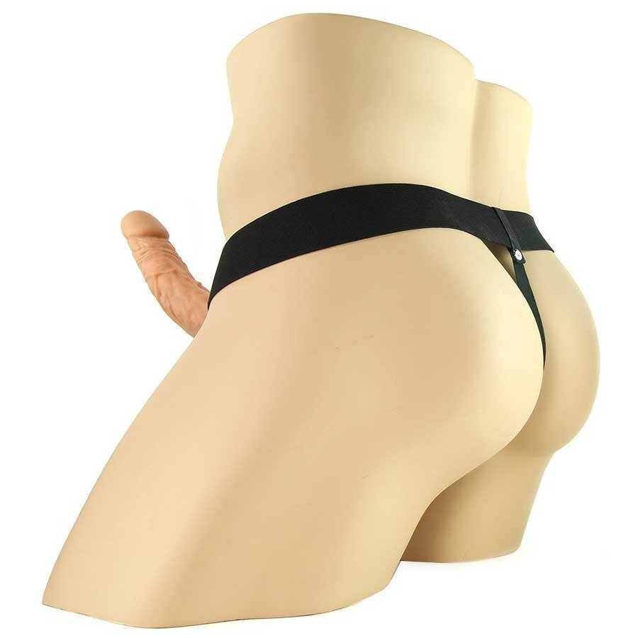 Hollow Penis Extension Sleeve 7 Inch Tan Strap On Cock Sheath、mySite、bottomscart