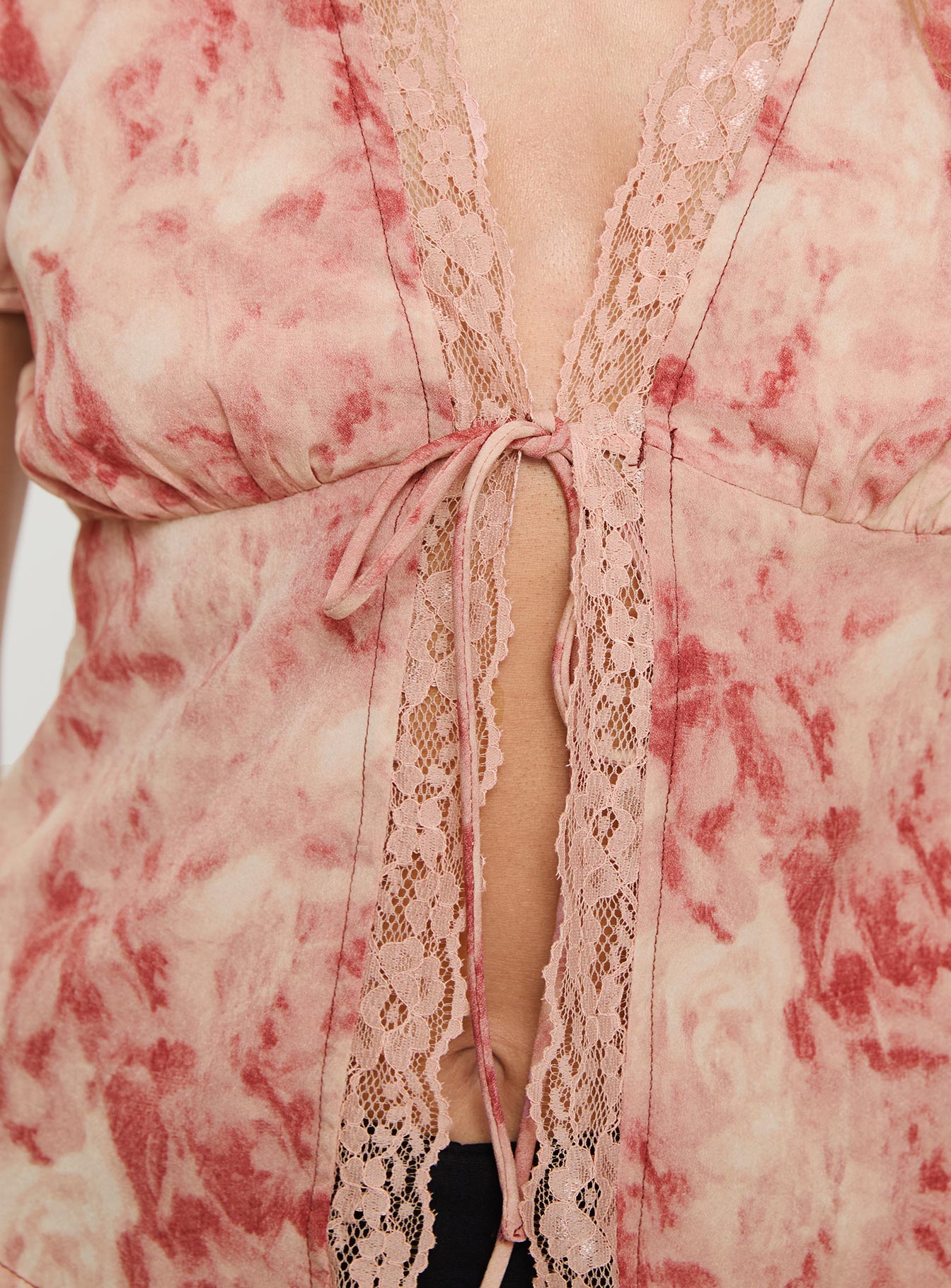 Hunton Short Sleeve Top Pink Floral、mySite、solidvoid