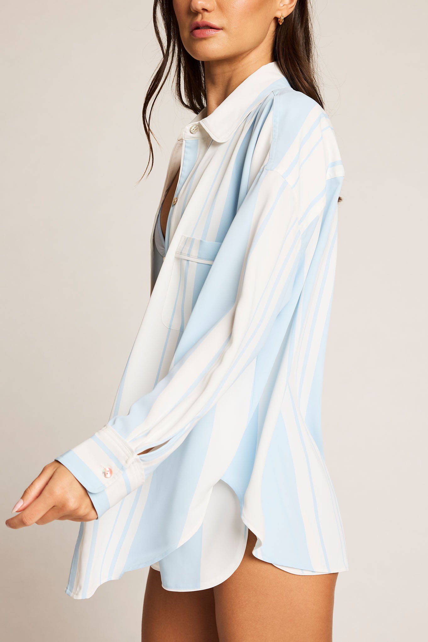 Supreme Shirt in Cloud Stripe、mySite、bengalsvssteelers