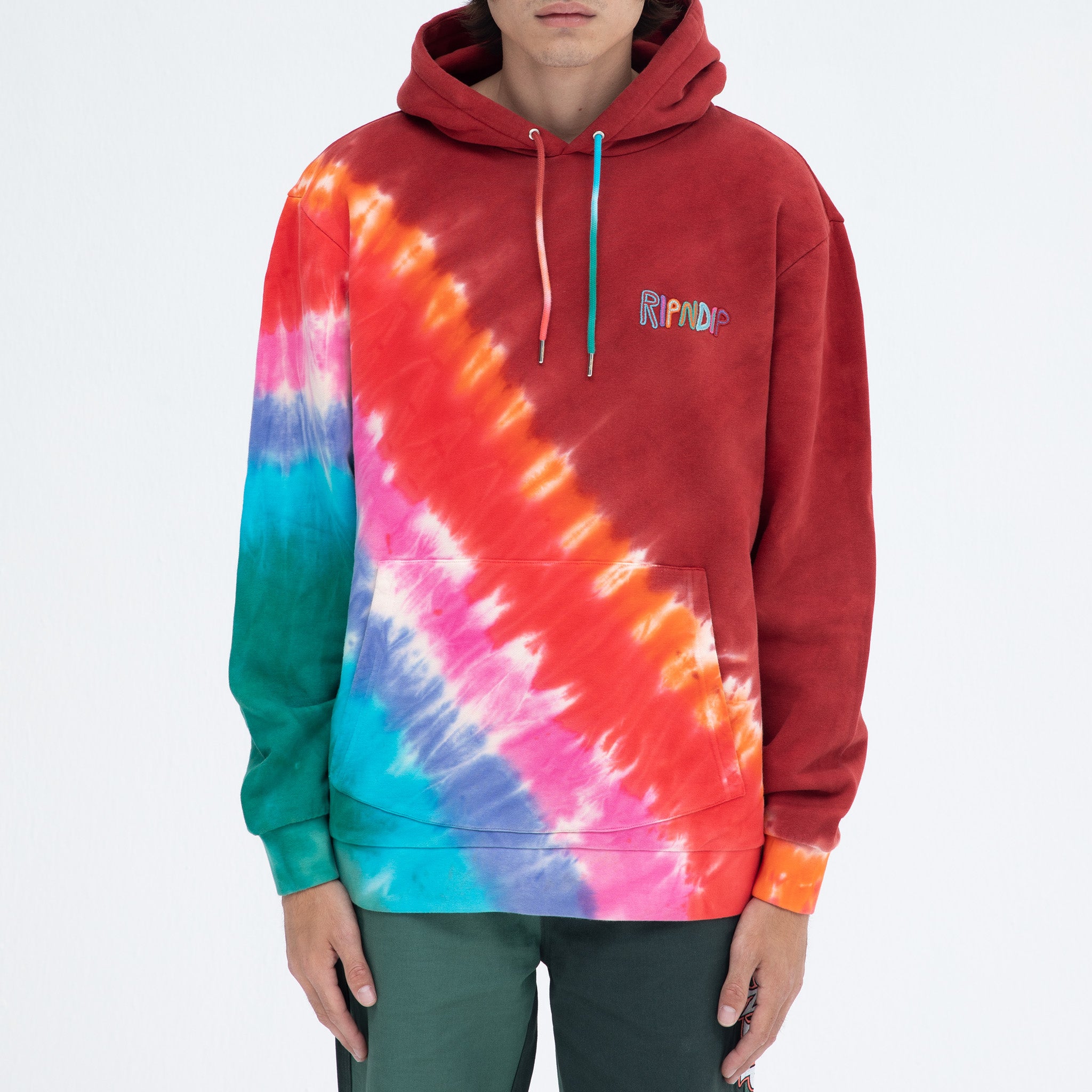  OG Prisma Embroidered Hoodie (Red Tie Dye)、mySite、merchandisen