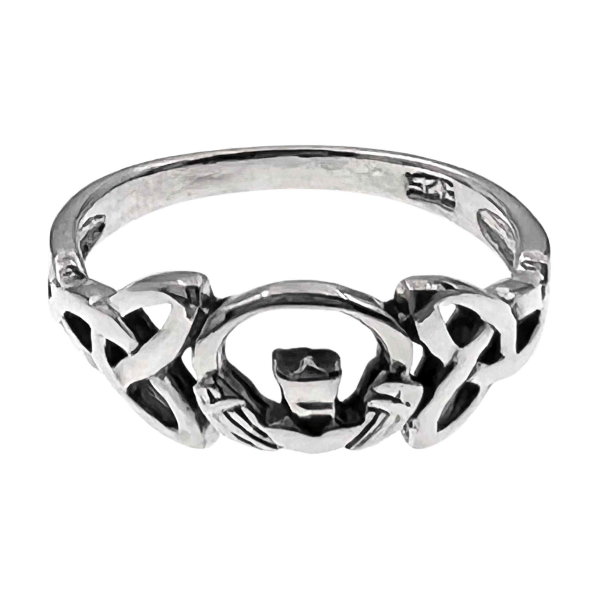 Sterling Silver Celtic Claddagh Ring / SSR0078、mySite、dreamappss