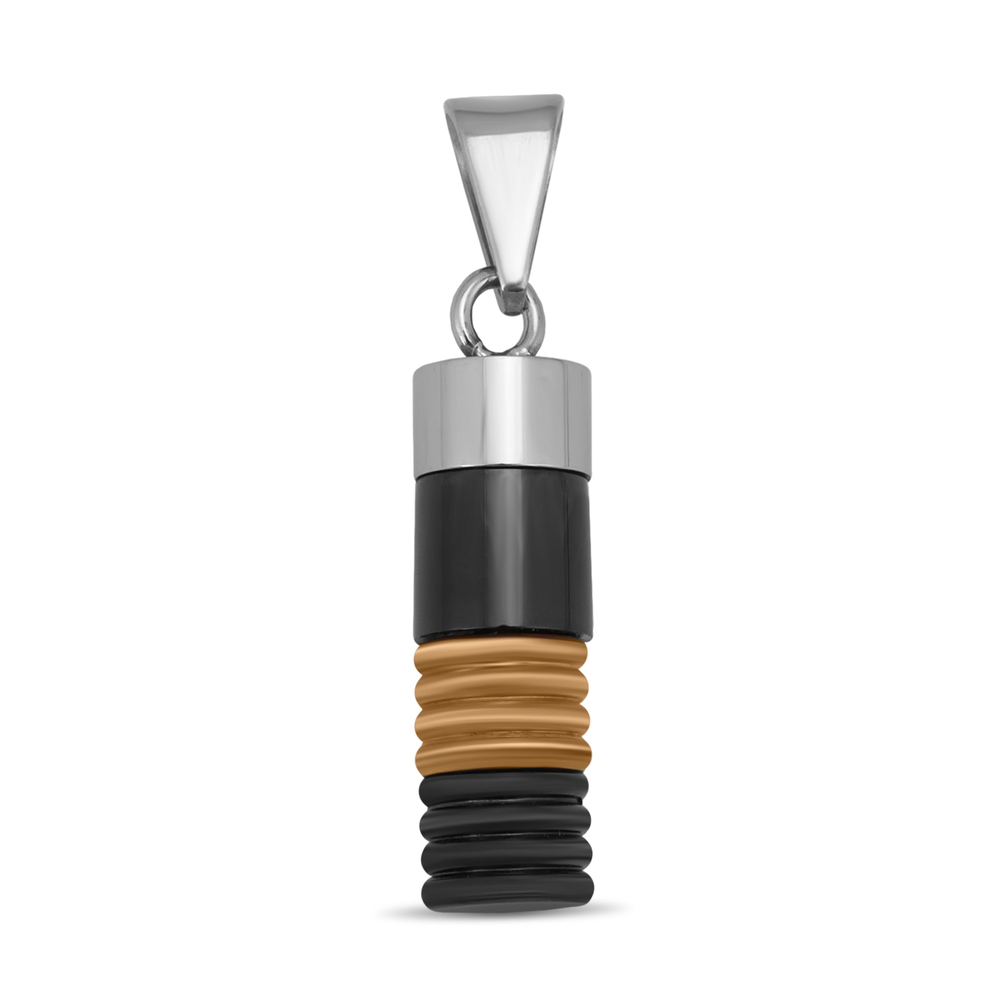 18K PVD Coated Black And Gold Stainless Steel Pendant / PDK0109、mySite、dreamappss