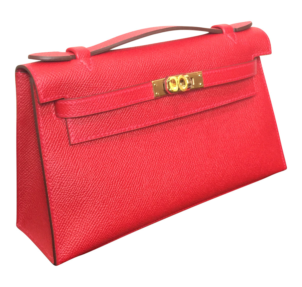 Hermès Kelly Pochette Mini Rouge Casaque Epsom GHW Bag、mySite、garminoutage.com