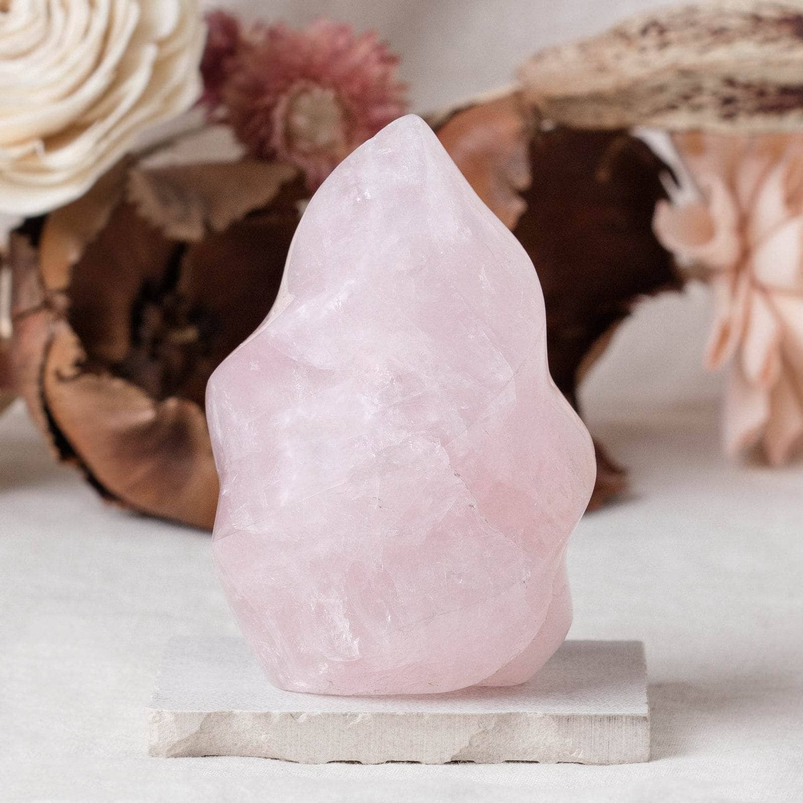Rose Quartz Flame Crystals - 1 of a Kind、mySite、hinf8tx79