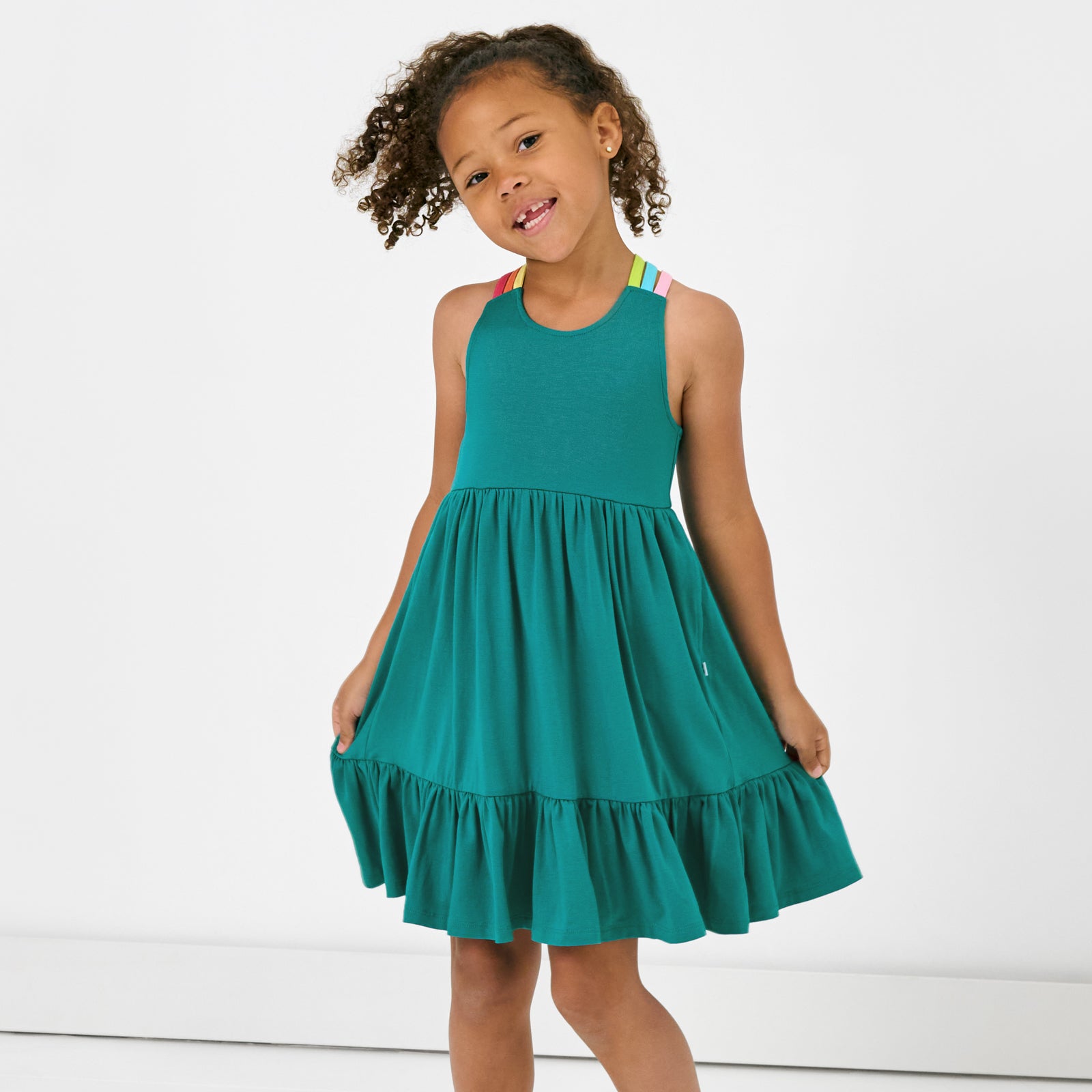  Calypso Teal Tiered Tank Dress、mySite、layawaytickets