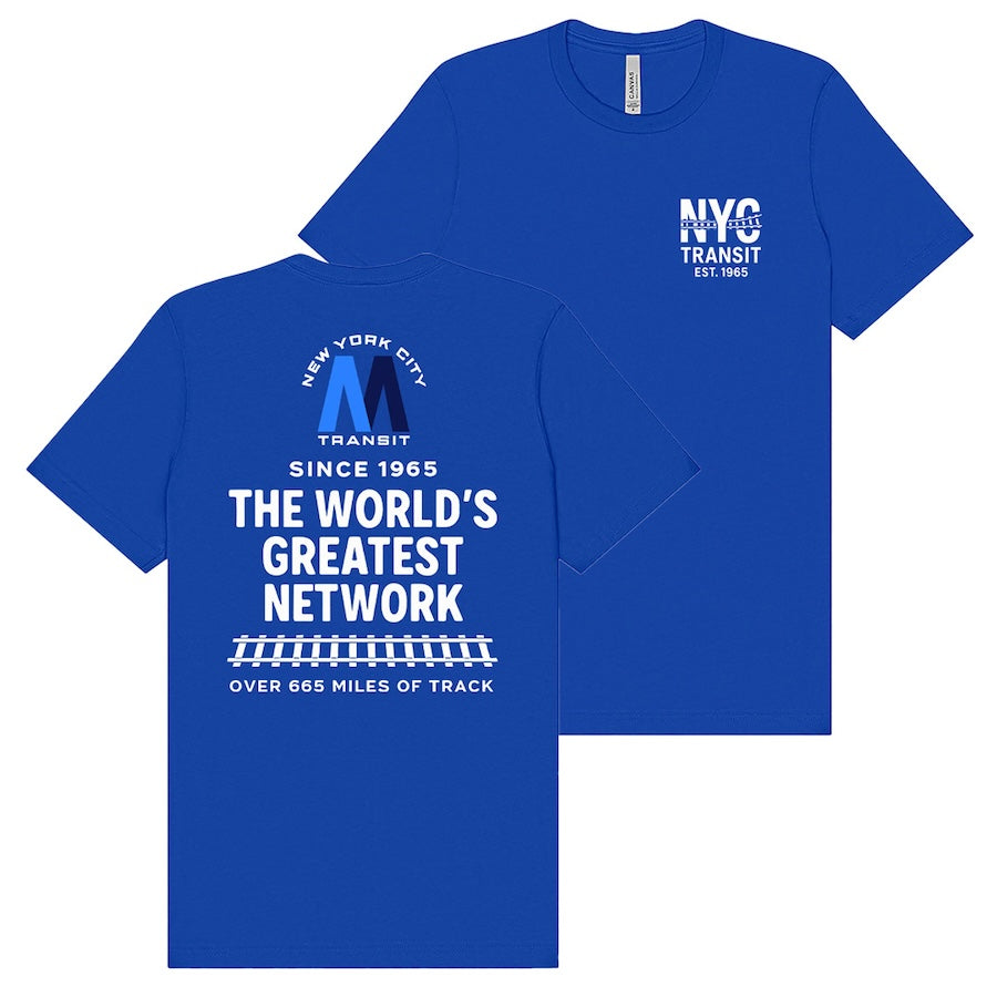 NYC Transit: The World's Greatest Network Since 1965 T-Shirt (2 Colors)、mySite、vikingsvslions