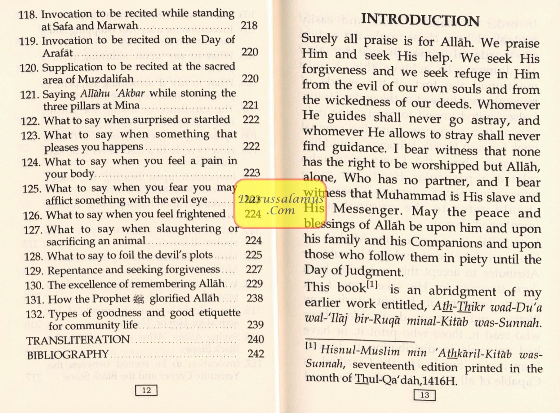 Fortress of the Muslim (Pocketsize Rexin Cover) By Sa'id bin Ali bin Wahaf Al-Qahtani、mySite、topwebapps