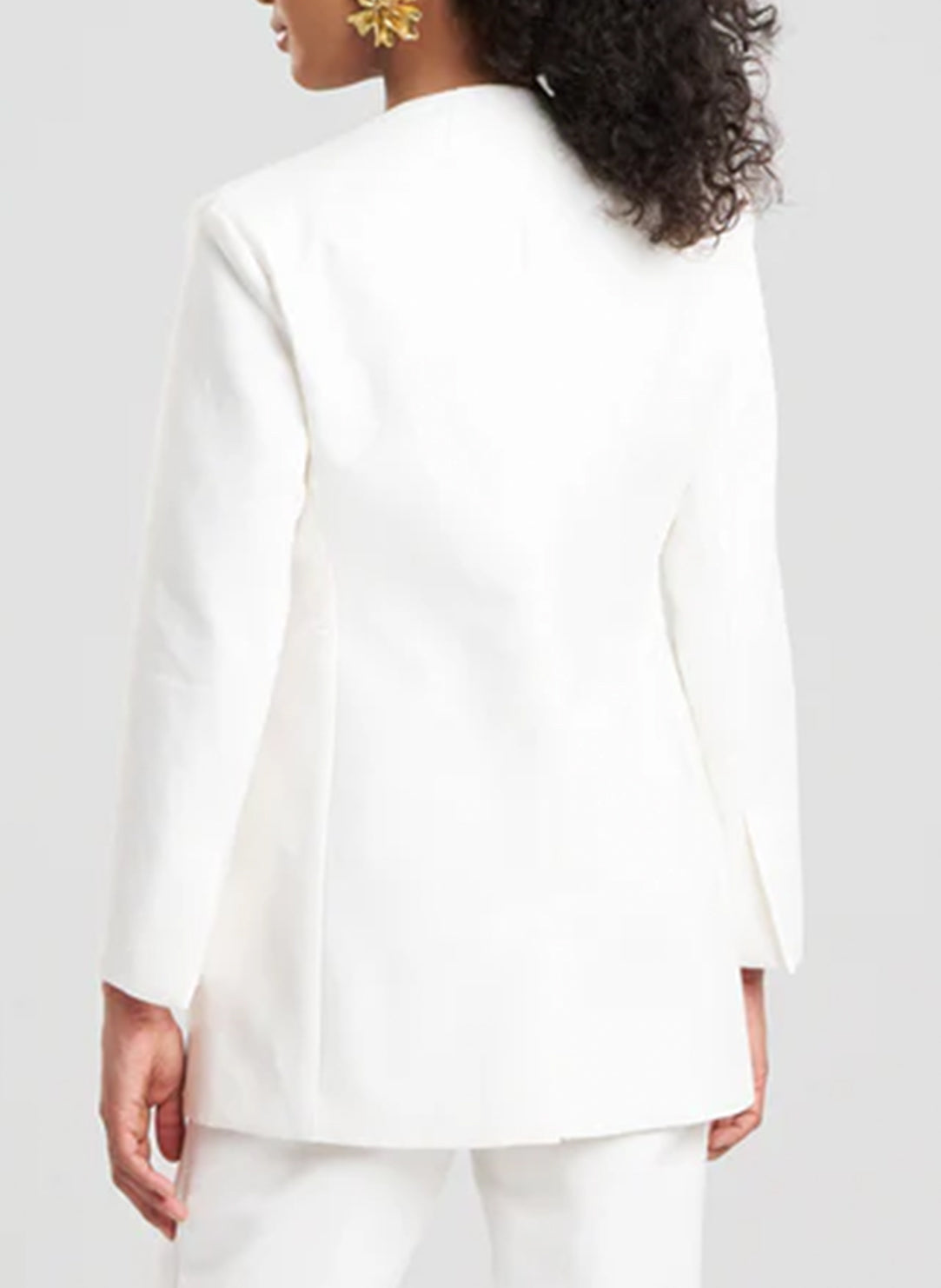  Canvas White Blazer with Embroidery、mySite、justintrudeaud