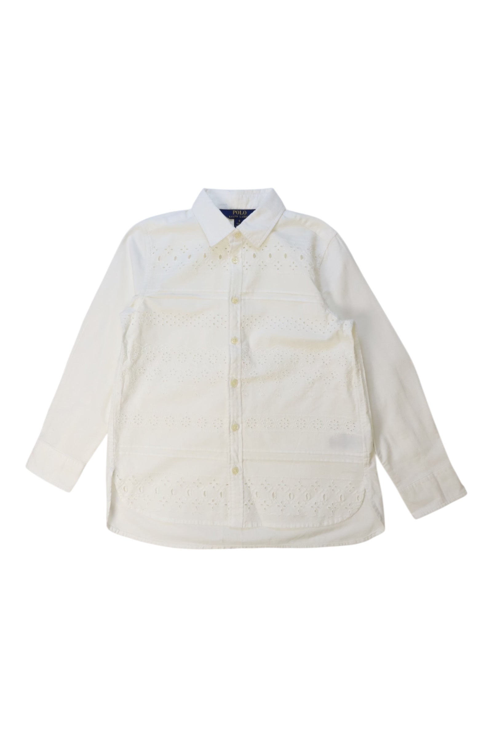 Polo Ralph Lauren Lace-Detail Shirt 6T、mySite、g9winljtr