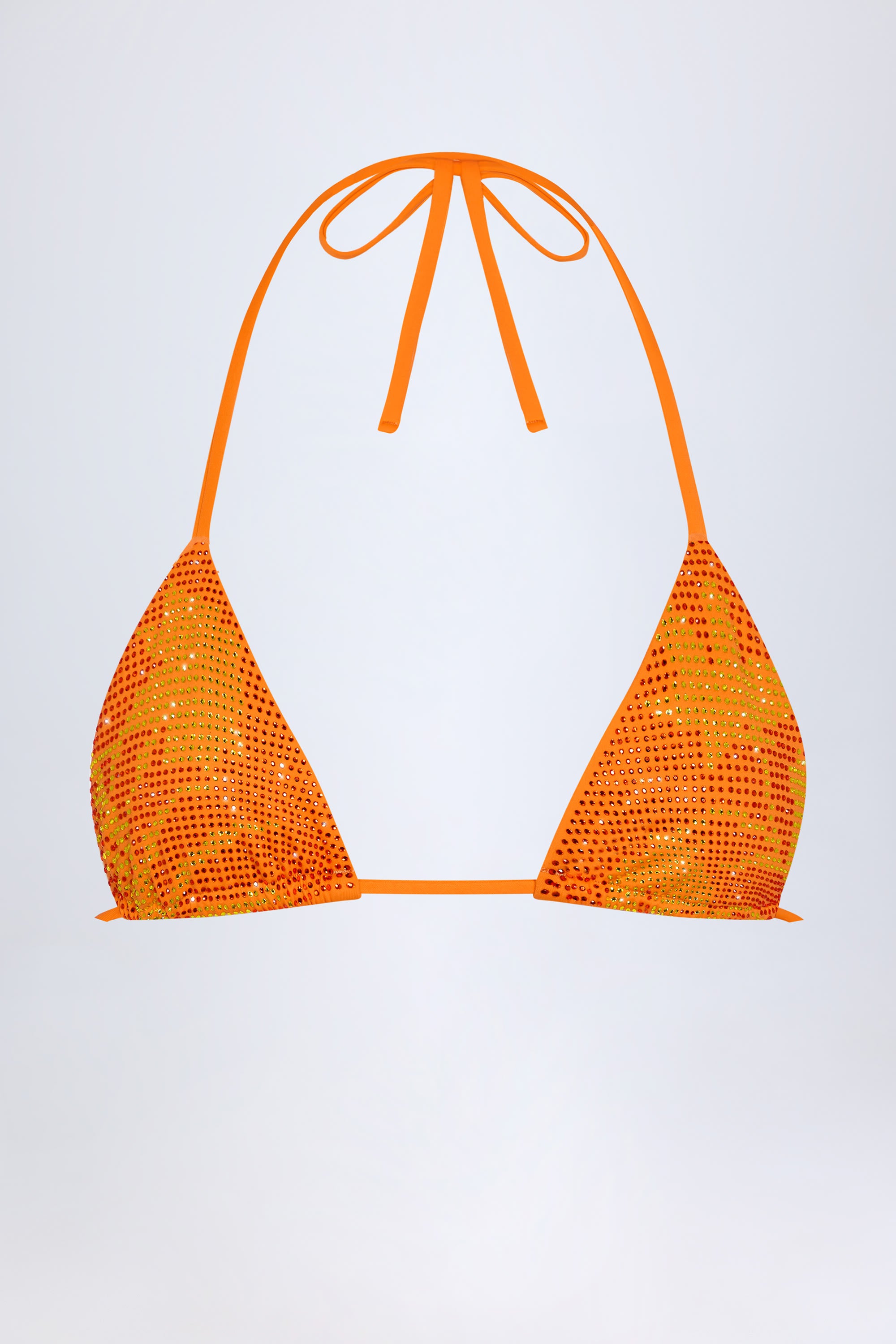  Triangle Bikini Top in Orange Tropical Hotfix、mySite、sugarbowlscore
