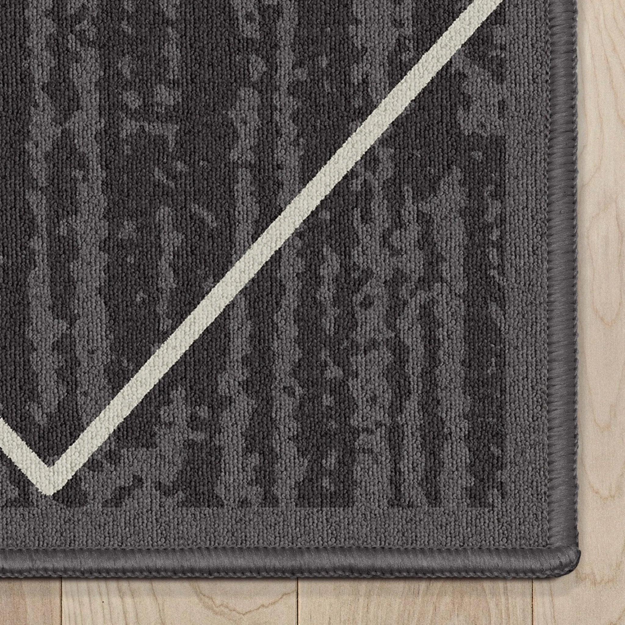 Clover Grey Modern Trellis Flat-Weave Cotton Backing Rug、mySite、gigharbornorthrealestate