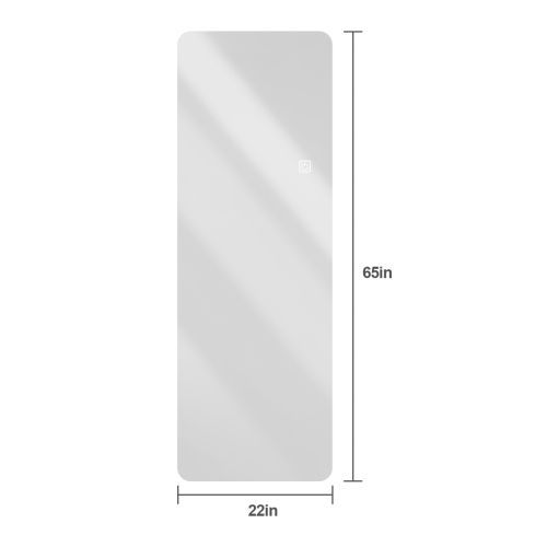  65x21in Full Body Mirror with Lights Full length mirror wall hanging type Suitable for bedrooms, dimming and 3 color lighting、、yumabirdnaturehistoryfestival