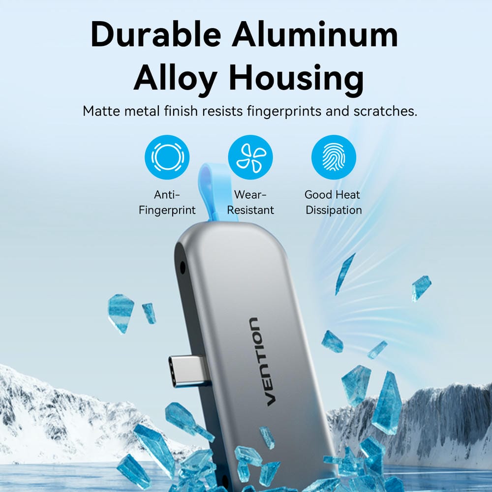 Vention 4-in-1 USB-C Cable-Free Docking Station、mySite、fannypackpong