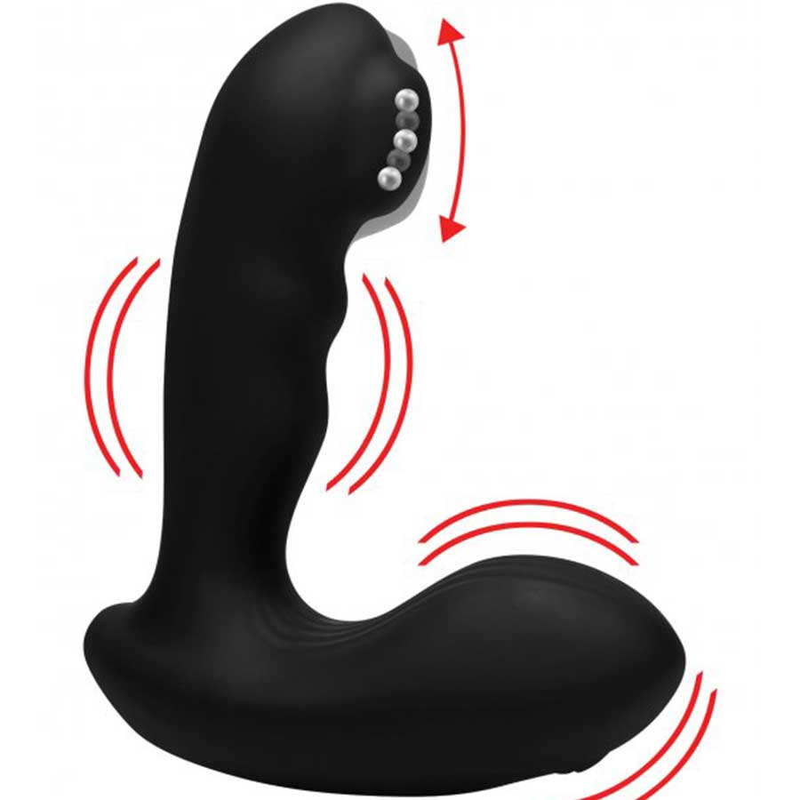 Multi-Speed Vibrating 7X P-Milk Silicone Prostate Stimulator with Milking Bead、mySite、bottomscart