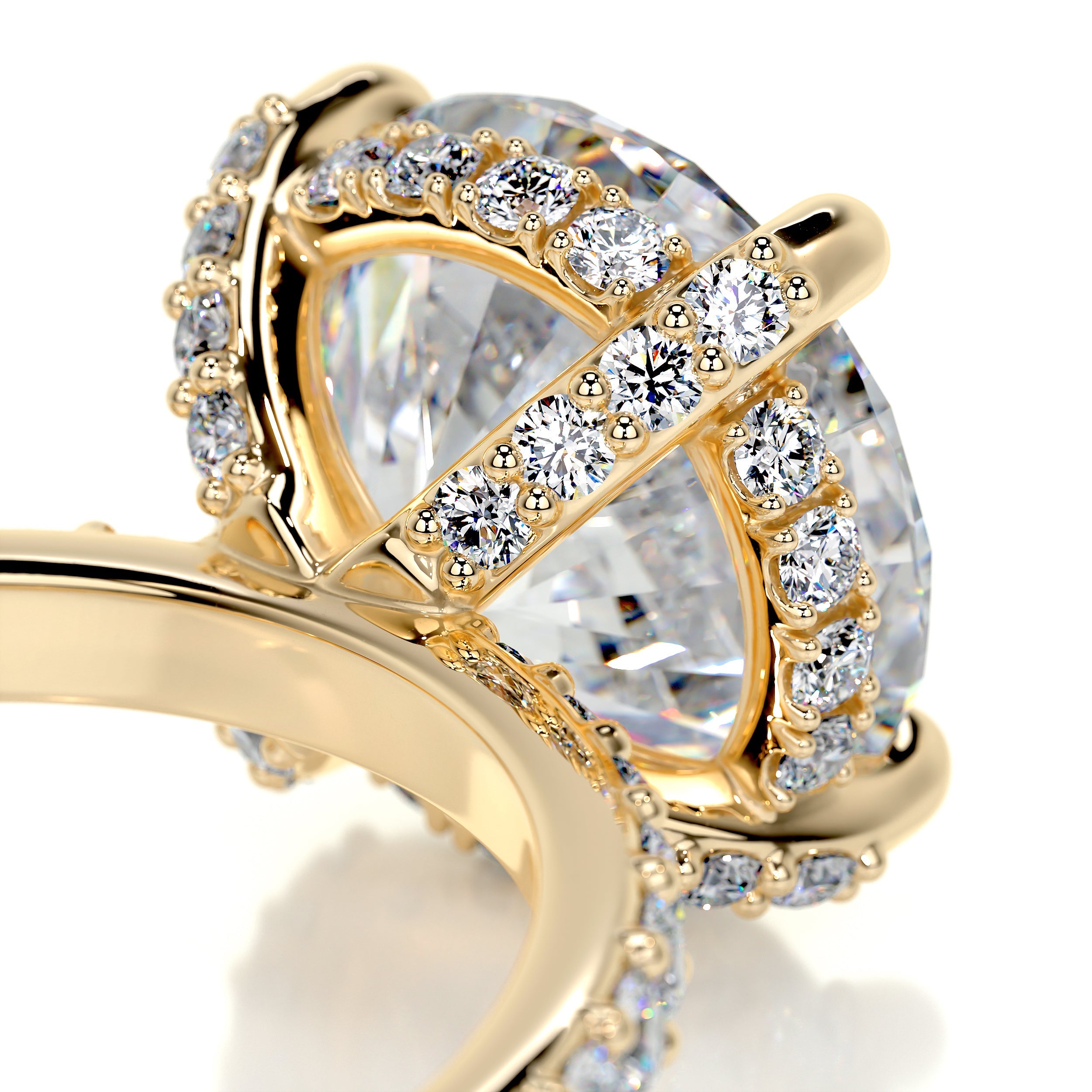 Quinn Moissanite & Diamond Ring -18K Yellow Gold (RTS)、mySite、hinf8tx79