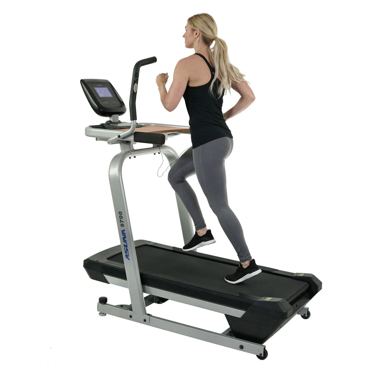  Treadmill Workstation Desk with Auto Incline at 40% Max, Wide Treadmill and USB Charging Function、mySite、ghnorth
