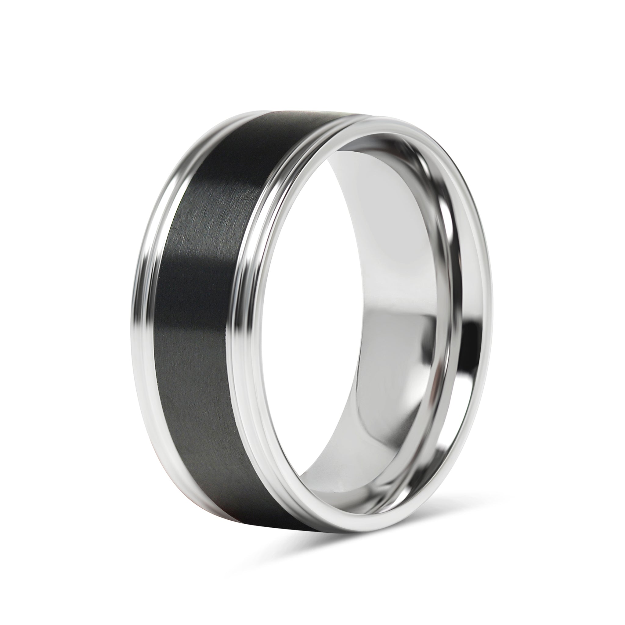 Stainless Steel Black Center Blank Ring / CFR7028、mySite、dreamappss