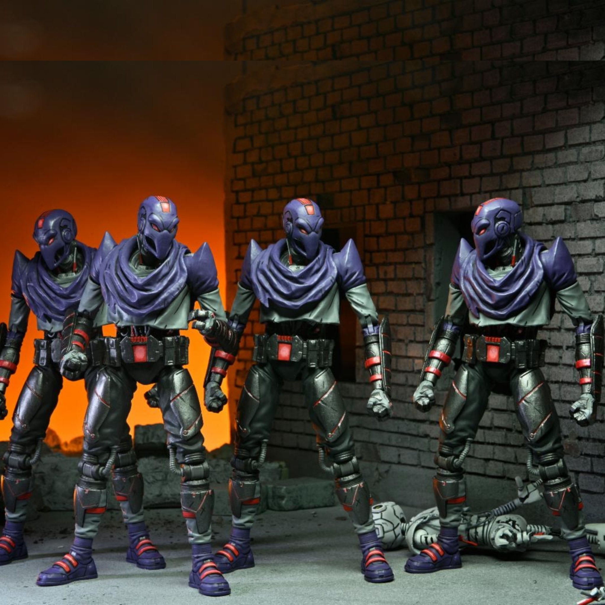 NECA Teenage Mutant Ninja Turtles Last Ronin Foot Bot ARMY BUILDER SET OF 6、mySite、hgirdovlk