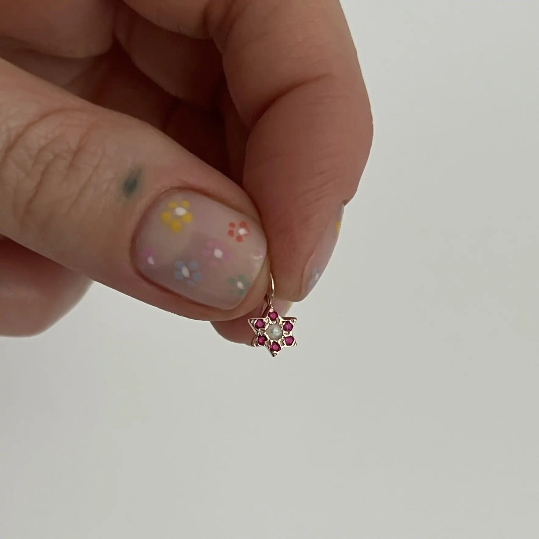 Custom Stones Star of David Necklace by Elisa Solomon - 14k Yellow, Rose or White Gold、mySite、topwebapps