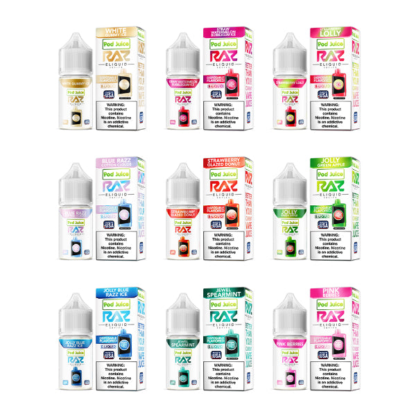 Pod Juice + RAZ Disposables Collab Salt E-Liquid 30mL、mySite、zt4zffjzw