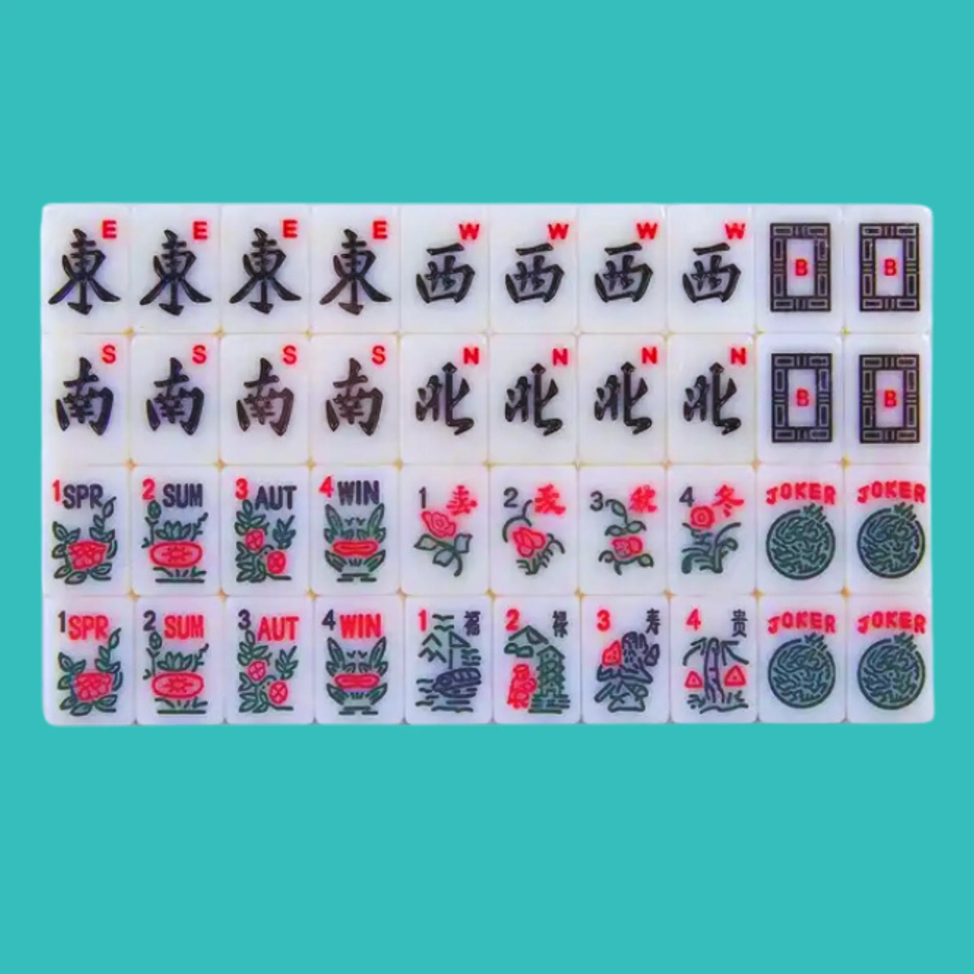  Petit Mahjong Tile Set - Great for Travel、mySite、elrpsem3k