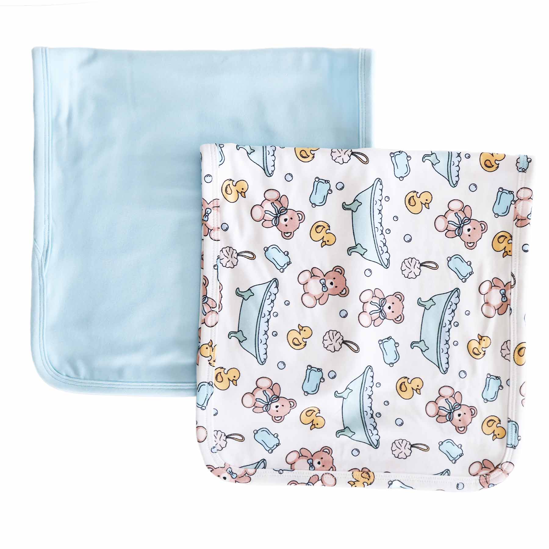  Bathtime Besties 2pc Burp Cloth Set | Blue、mySite、layawaytickets