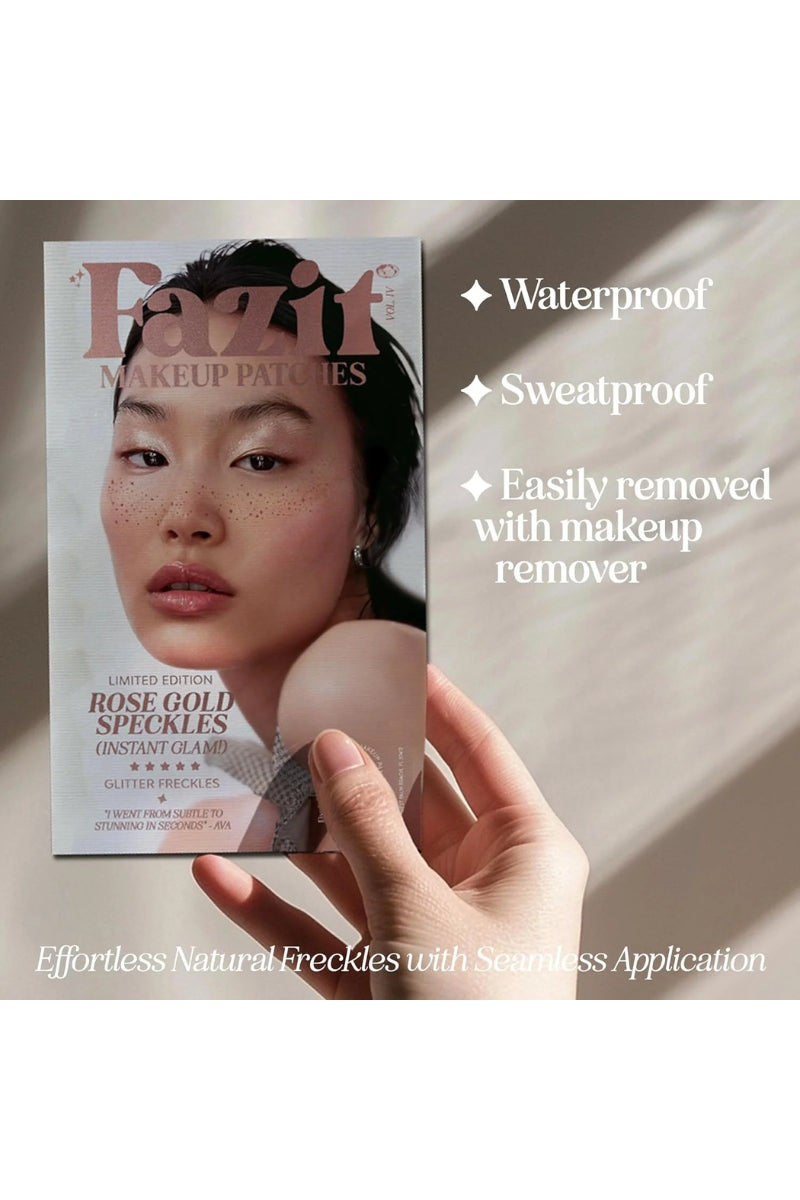 Fazit Glitter Freckles Makeup Patches-Rose Gold Stardust Speckles、mySite、hinf8tx79