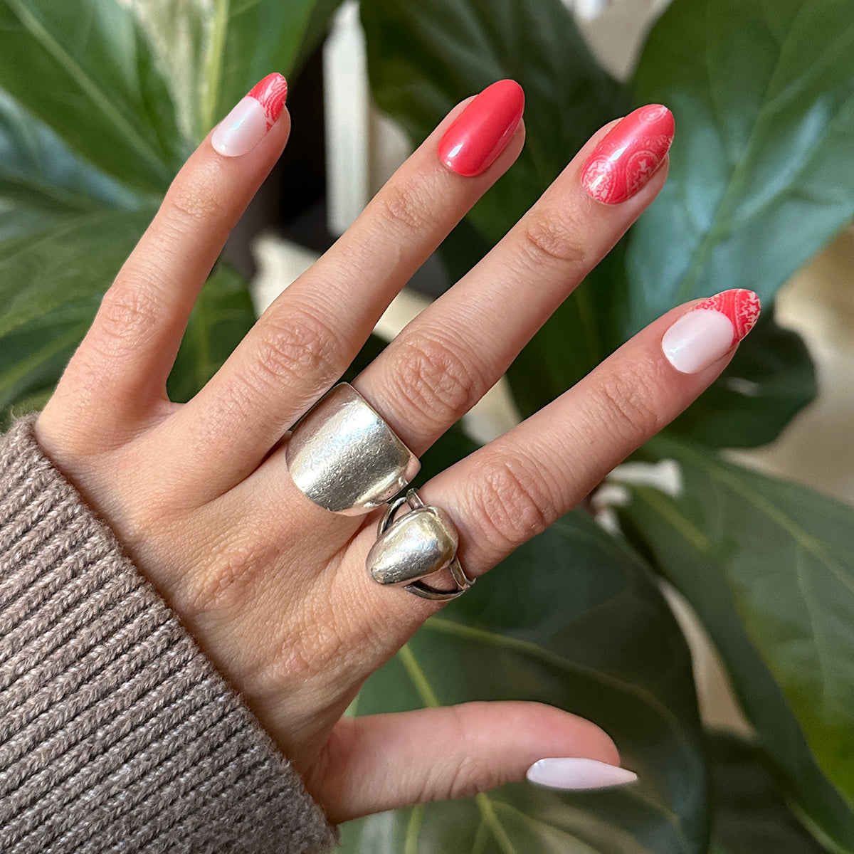 Bandana Chrome | Medium | Oval - Tab Press-On、mySite、solidvoid