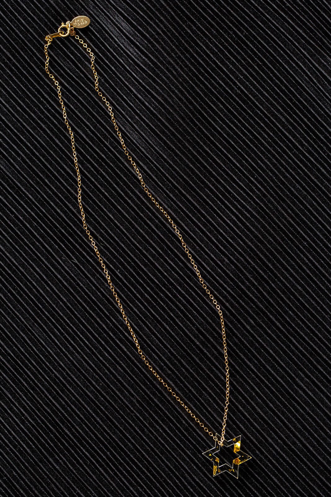 Petite Floating Magen Necklace - Gold Fleck、mySite、topwebapps