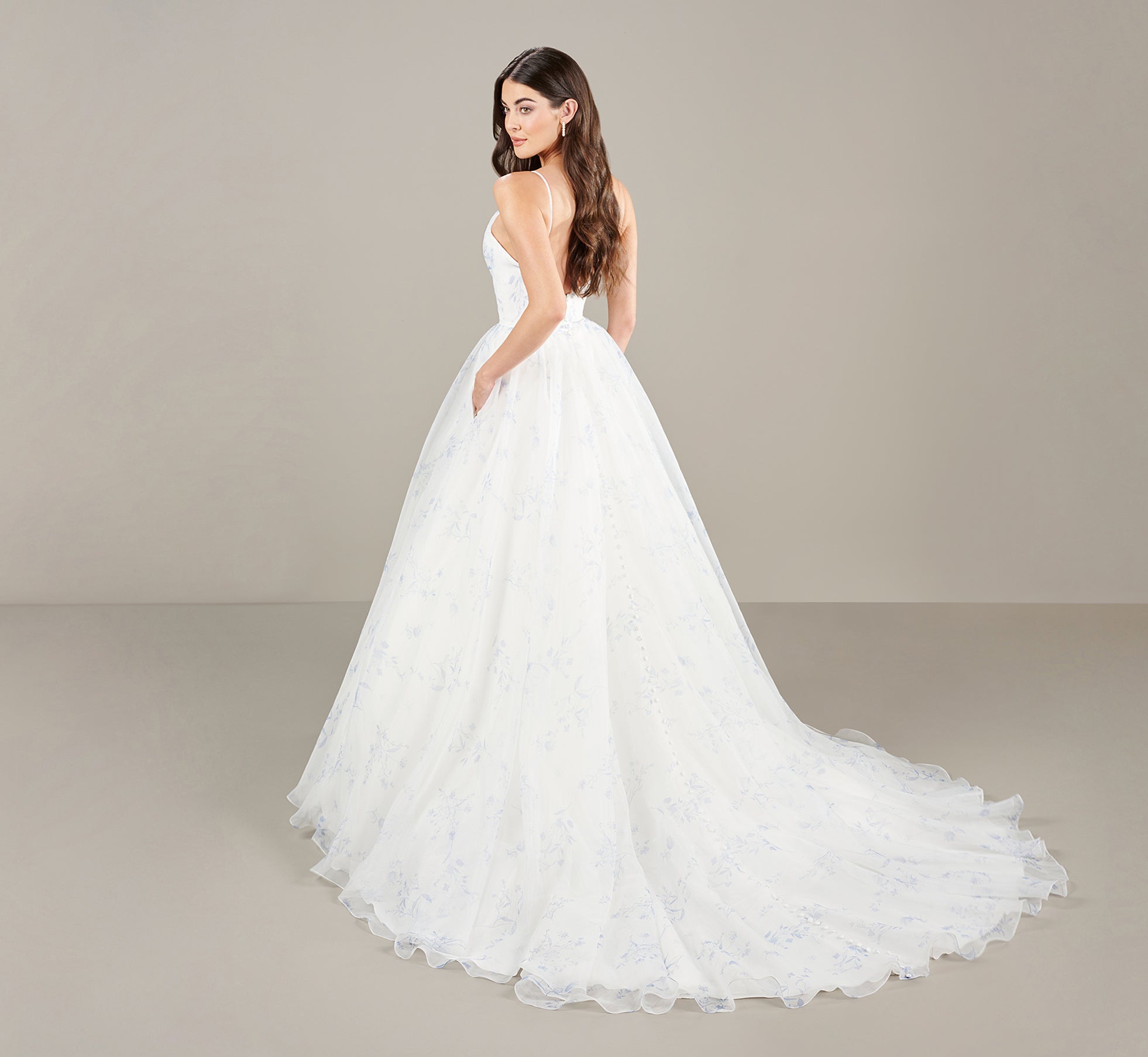 Organza Wedding Ball Gown In Ivory Blue、mySite、solidvoid