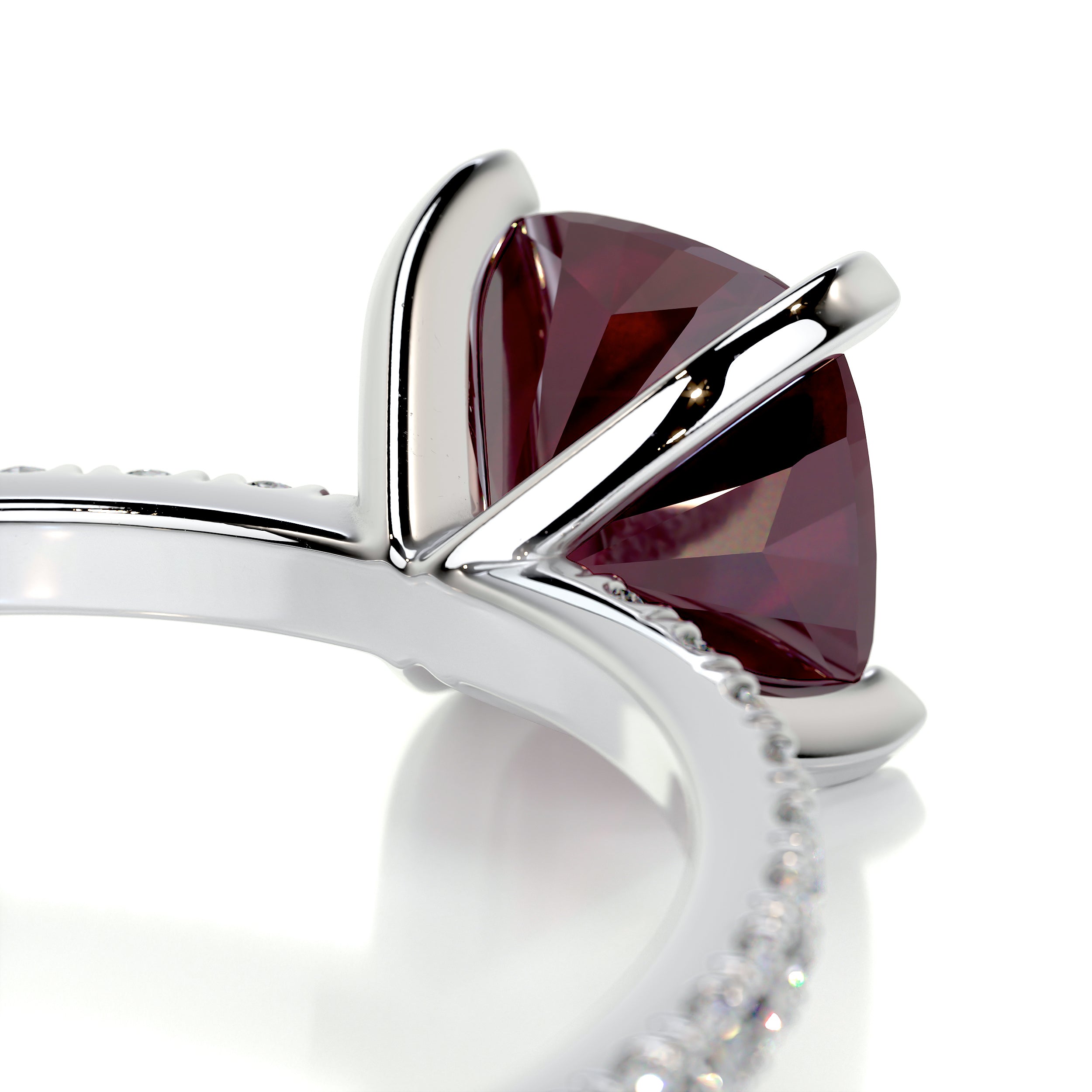 Stephanie Gemstone & Diamonds Ring (1.8 Carat) -Platinum、mySite、hinf8tx79