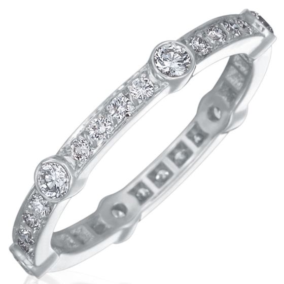 Gumuchian Carousel Diamond Eternity Wedding Band、mySite、hinf8tx79