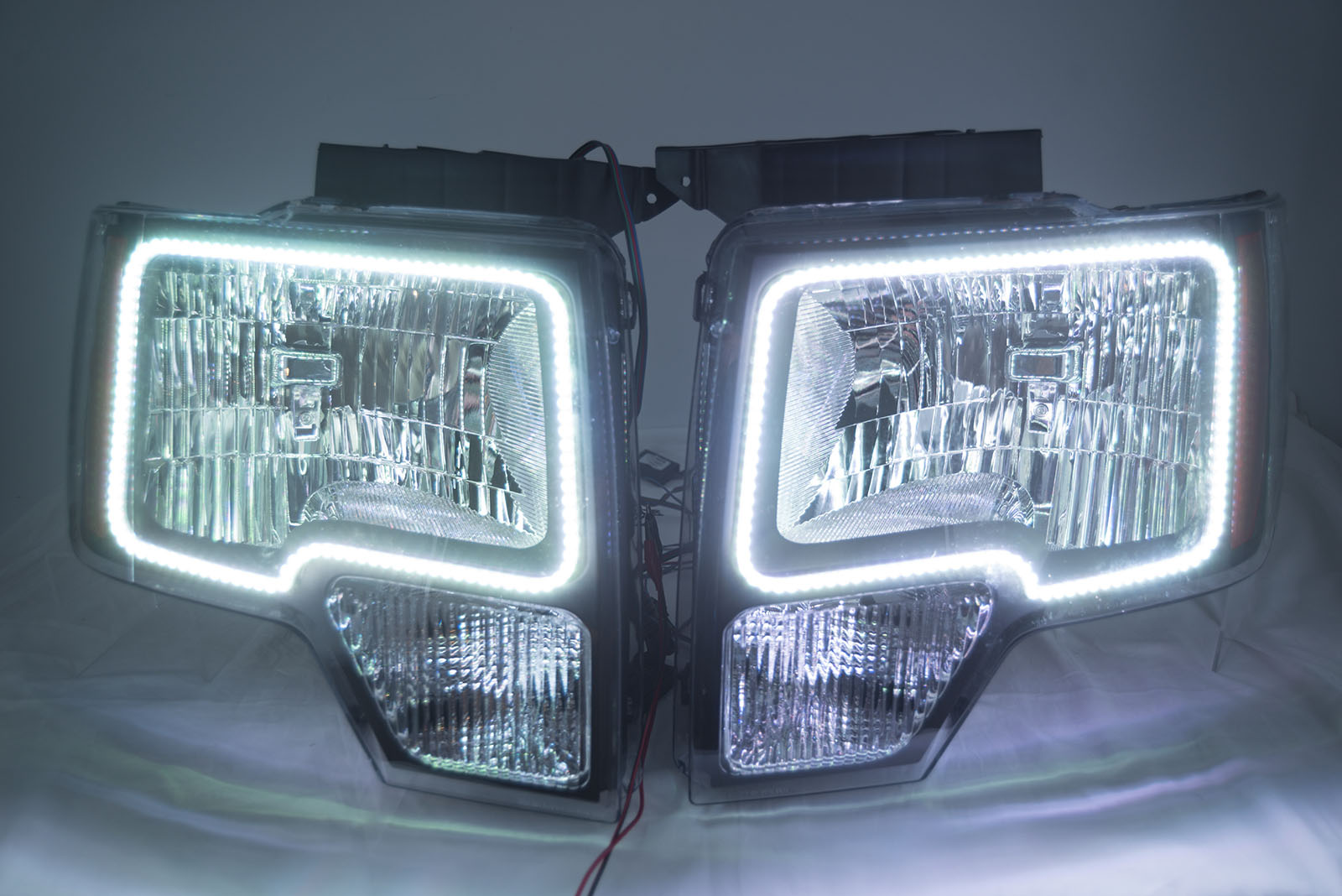 2009-14 Ford F-150 Headlights w/ ORACLE RGB ColorSHIFT Halo Kit + 1.0 ColorSHIFT Remote、mySite、nflplayoffbracketp