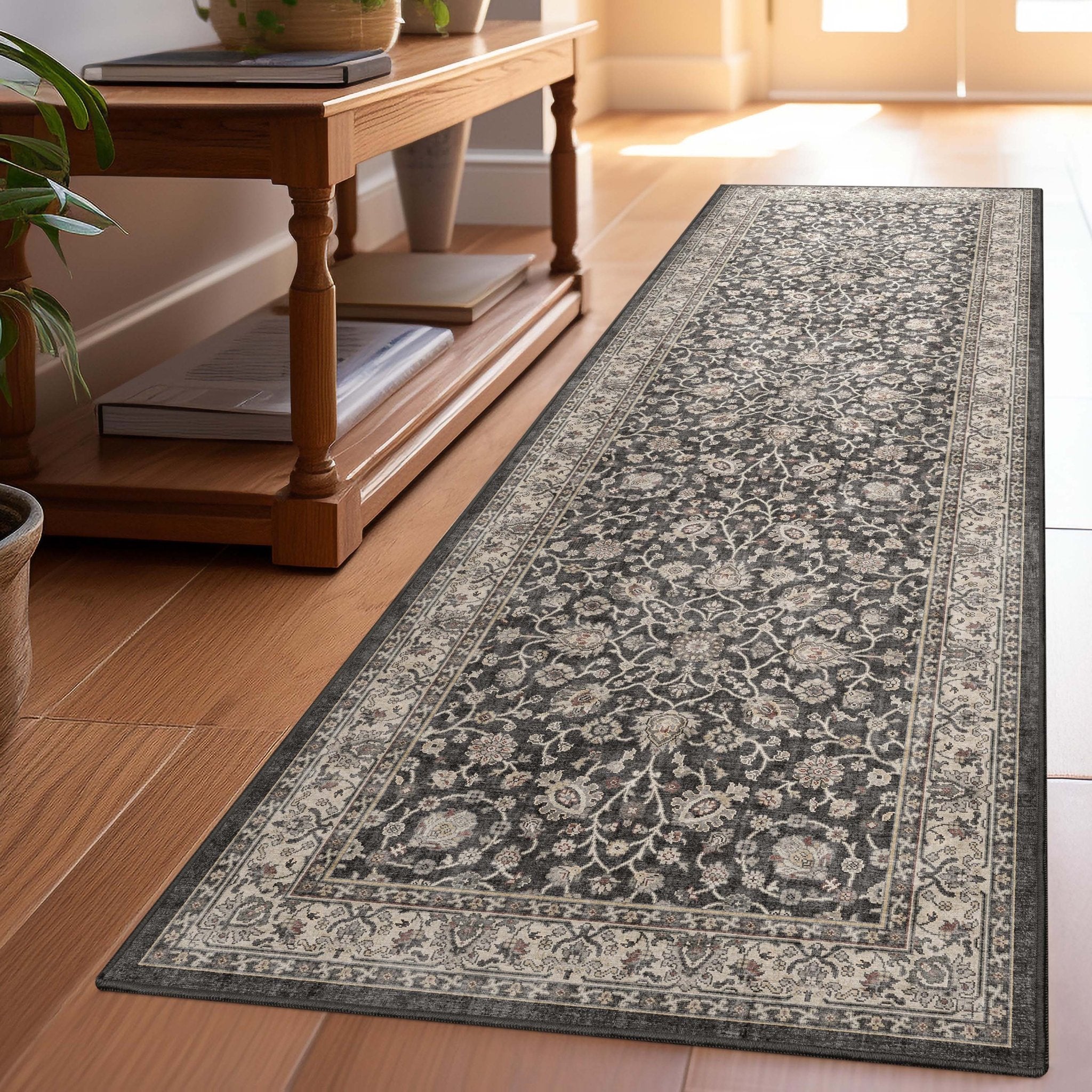 Rome Vintage Oriental Floral Flat-Weave Rug、mySite、gigharbornorthrealestate